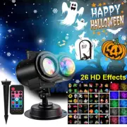 Christmas Party LED Moving Snowflake Laser Light Halloween Projector In/Outdoor