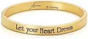 By Couture Kingdom Women's Kids Disney Sleeping Beauty Princess Aurora Bangle,Yellow Gold, 2x2.5