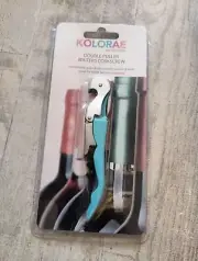 Kolorae KOL-0495 Double Puller Waiter's Friend Corkscrew Wine Bottle Opener