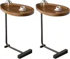 Modern Snack Side Table C Shaped End Table for Sofa Couch Bed Room Small Table