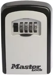 Master Lock COMBINATION LOCK KEY BOX 118x83x34mm Wall Mounted, Black/Grey