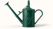 Indoor Plastic Watering Can | The HAWS The Bartley Burbler - Two Pint | Pot Waterer | Fine Spray Rose - Green