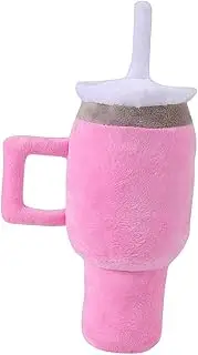 Ｂｅｓｇａ Dog Squeaky Toy Dog Interactive Toy Exercise Game Plush Cup Bite Resistant Dog Toy Pet Stuffed Toy for Dogs Indoor Play, Pink