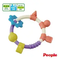 在飛比找蝦皮購物優惠-日本People TB078 環狀手搖鈴固齒器玩具環狀設計寶