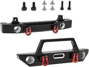 CODA RACING Aluminum Front&Rear Bumper for AXIAL SCX24 AXI90081 Deadbolt RC Crawler Car