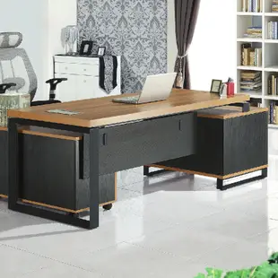 【200cm主管桌-E608-3】工作桌 辦公桌 學生書桌 主管桌 書櫃型書桌【金滿屋】