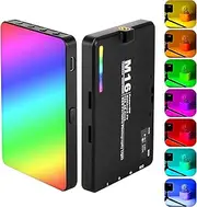 Abuytwo RGB Selfie Light 94 LED 3000-9900K Dimmable, 360° Full Color Clip On Light 20 Scene Modes Phone Flashing Light Camera Light for Zoom Meetings Live Stream TikTok Video Makeup Fill Light