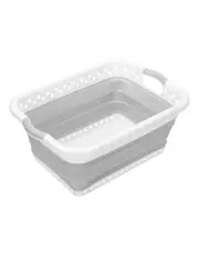[BOXSWEDEN] 45L Collapsibe Laundry Basket Clothes Hamper/Storage Organiser Grey