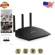 Next-Gen WiFi 6 Router - 1,500 Sq. Ft. Coverage & Enhanced Security Features
