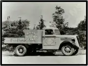 Studebaker Trucks New Metal Sign: Hahn Roofing Truck Pictured