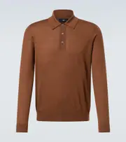 [Dunhill] Dunhill Cashmere polo shirt AU 93 brown