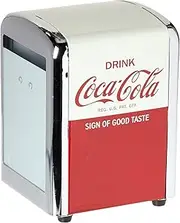 [Tablecraft] Coca-Cola Napkin Dispenser, Half, Red