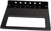 HONITANO Single-sided Double Pickup Iron Plate Bridge Guitar Humbucker Plate Acoustic Guitar Parts Pickup Frame Hardtail Bridge Metal Iron Flat Humbucker Black