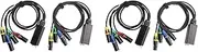 Binxind 2 Pair XLR 4-Channel 3-Pin Multi Network Stage and Studio Connection, XLR Male and Female Cable Stage Audio RJ45