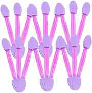 WOONEKY 50pcs Dual Ended Sponge Powder Stick Nail Art Tool for DIY Manicure Gentle Makeup Brush for Women for Gradient Techniques and Salon Use