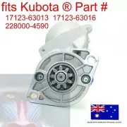 fits Kubota Starter Motor 17123-63016 L5240 L5240HST L5740 L5740HST L5740HST3