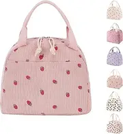 [Binoster] Lunch Bags for Women Insulated Cooler Lunch Bag Adults Kids Packed Lunch Box Tote Bag Cute Girls Ladies Lunch Bags for Work School Picnic Travel Pink Preppy Stuff Gifts for Teenage Girls Daughter