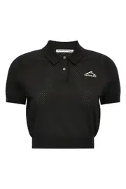 T BY ALEXANDER WANG Mesh Polo Shirt