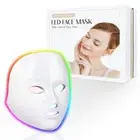 Led Face Mask Light Therapy, 7-1 Colors LED Facial Skin Care Mask, Red Light ...