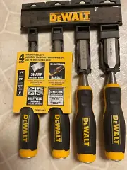DeWALT Wood Chisel Set 4 PC 1/4", 1/2", 3/4" , 1"