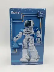 Ruko 6088 Programmable Smart Robot Toy for Kids(White/Blue)