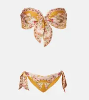 [Zimmermann] Zimmermann Wylie Scarf Tie floral bikini AU 16 yellow