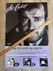 VINTAGE POSTER: JOE COCKER Civilized Man Original In Store Poster (1984)