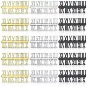 15 Pieces Clock Numerals Kit DIY Digital Clock Numbers Clock Hands9772