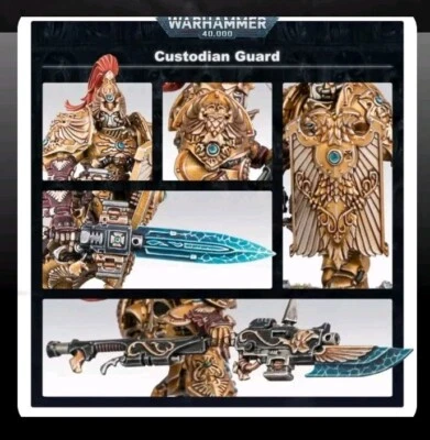 40K NEW Adeptus Custodes Custodian Guard X5 - Captain Legio Shield Custodians