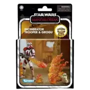 Hasbro Star Wars The Mandalorian Incinerator Trooper & Grogu Retro By Kenner