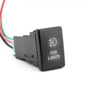 12V Car Push Switch White LED Fog Light ON OFF Button For Toyota Tacoma Tundra (for: Toyota)