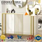 Console Table Marble-like Tabletop Metal Frame Nesting Coffee Side Modern Tables