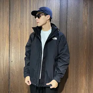 美國百分百【全新真品】THE NORTH FACE 兩件式外套 男款 TNF 防水 保暖 防寒 外套 黑色 CG80