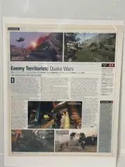 Enemy Territories: Quake Wars video game Review Magazine print ad wall art