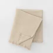 Sheridan Skara Fringe Throw in Natural Cotton