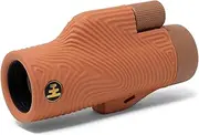 Nocs Provisions Field Tube 10x32 Waterproof Monocular, 10X Magnification Telescope, Bak4 Prism, Wide Field of View for Bird Watching, Backpacking & Wildlife Viewing - Paydirt Brown