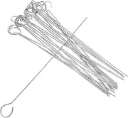 30pcs Stainless Steel Skewers for Grilling Metal BBQ Skewers for Outdoor Grill Reusable Grilling Oils