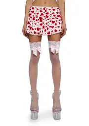 [Sugar Thrillz] Love Surrounds Me Ruched Skirt - White