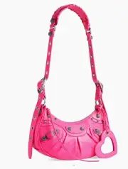 Balenciaga Le Cagole Xs Leather Shoulder Bag Women's Pink NEW!!!