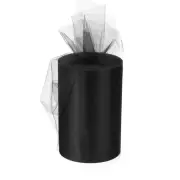 Tulle Rolls Fabric Spools 6" 100 Yards Black for Wrapping Wedding