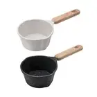 Milk Pan Wooden Handle Soup Pot for Gas Stove Induction Cooker Stove Top