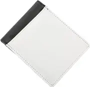 [OATIPHO] Women's Slim Wallet Heat Transfer Blank Purse DIY Card and Money Wallet Men's ID Card Bag Heat Resistant White Open End PU Leather