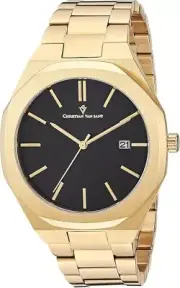 Christian Van Sant Men's Octavius Slim Black Dial Watch - CV0527