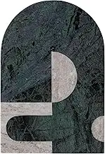 Bloomingville Compact Marble Slicer Abstract Design, Green Cheese and Cutting Board