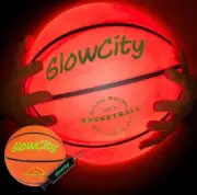 Glow in The Dark Basketball for Teen Boy Glowing Orange Basket Ball Light Up LED