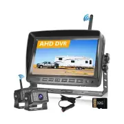 Hodozzy Digital Wireless Reversing Camera -7 Inch IPS Monitor AHD 2 Cameras V...