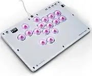 Arcade Stick, T16 Arcade Controller with Turbo and Custom RGB, Arcade Fight Stick for Switch/PC/PS4/PS3, Supports Hot-Swap and SOCD (T16)