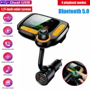 Car 2 USB Charger FM Transmitter MP3 Player Hands free Radio Adapter