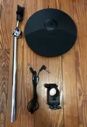 Alesis 10" Cymbal w/Choke NEW w/21" Arm, Clamp & Cable Surge DM10 Drum Command