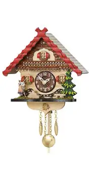 Kuckulino Black Forest Clock with quartz movement and cuckoo ch.. TU 2057 PQ NEW